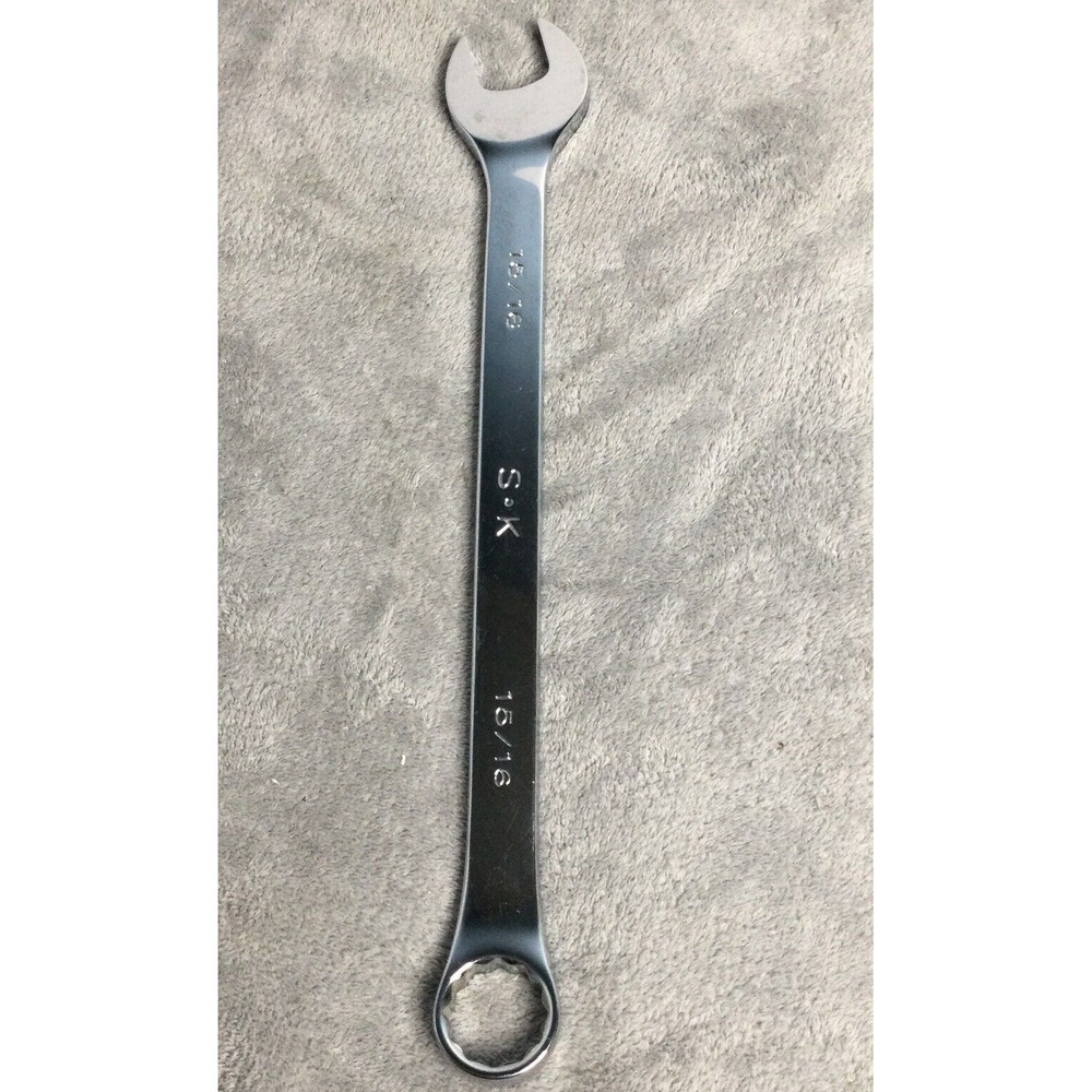 SK Tools 88430 15/16" 12pt SuperKrome Combination Wrench VTG Made In‎ USA